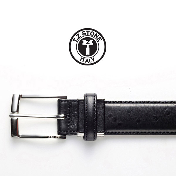 TZ1D102BK 벨트 클래식 타조패턴-블랙