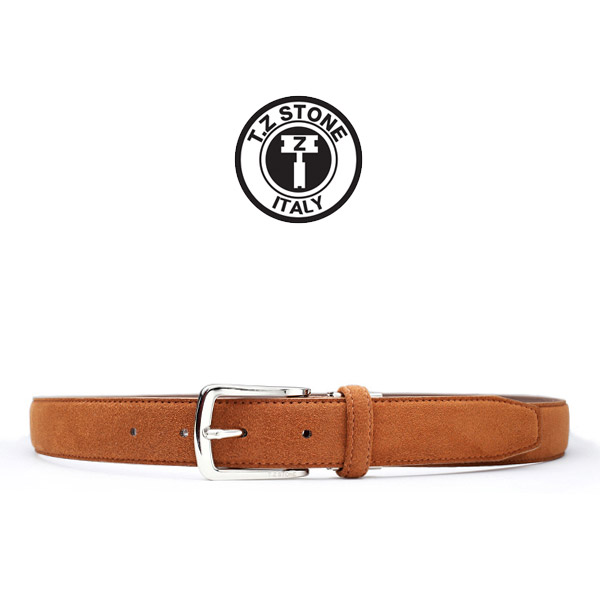 TZ1D104LB 벨트 클래식 스웨이드 - 브라운