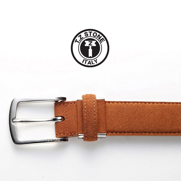 TZ1D104LB 벨트 클래식 스웨이드 - 브라운