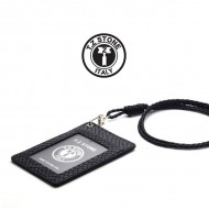 TZ1D211 뱀피 블랙 목걸이형 카드지갑