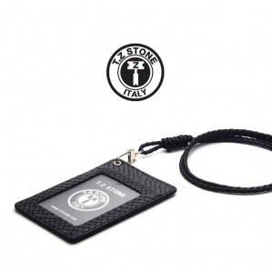 TZ1D211 뱀피 블랙 목걸이형 카드지갑