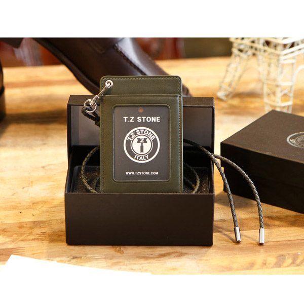 TZ1D213 클래식 카키 목걸이형 카드지갑