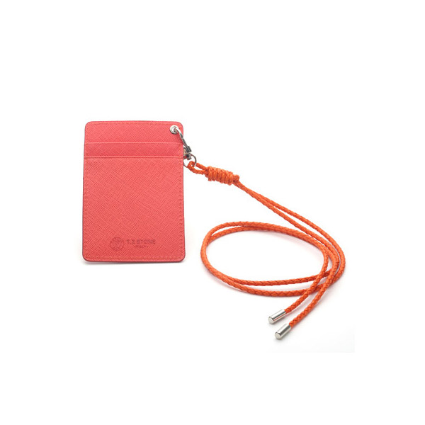TZ1D214 사피아노 오렌지 목걸이형 카드지갑