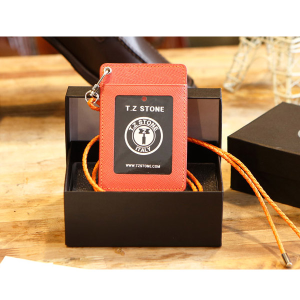 TZ1D214 사피아노 오렌지 목걸이형 카드지갑