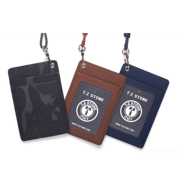 TZ1D215 목걸이형 카드지갑 버팔로 브라운