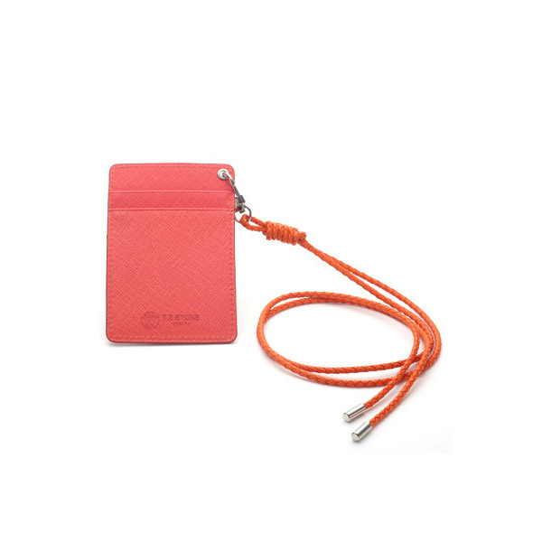 TZ1D216 목걸이형 카드지갑 사피아노 오렌지