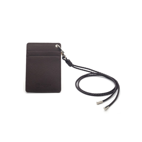 TZ1D217 목걸이형 카드지갑 사피아노 브라운