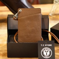 TZ1D218 목걸이형 카드지갑 버팔로 브라운