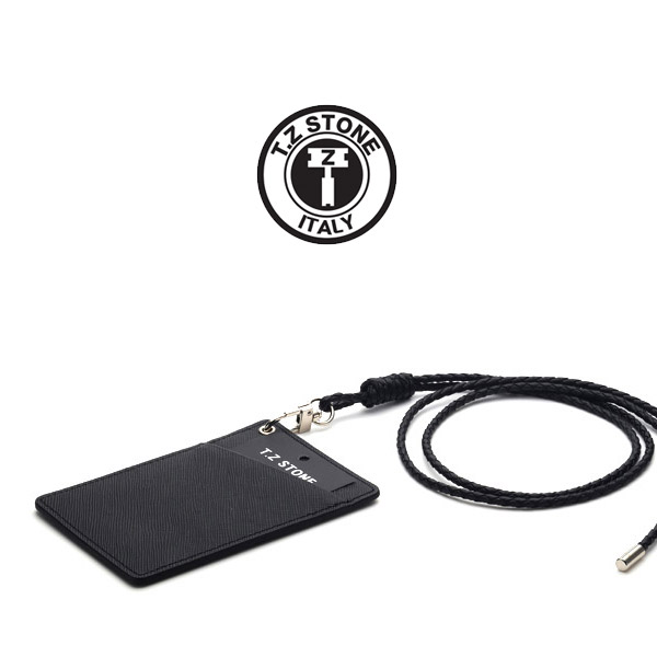 TZ1D222 목걸이형 카드지갑 사피아노 블랙