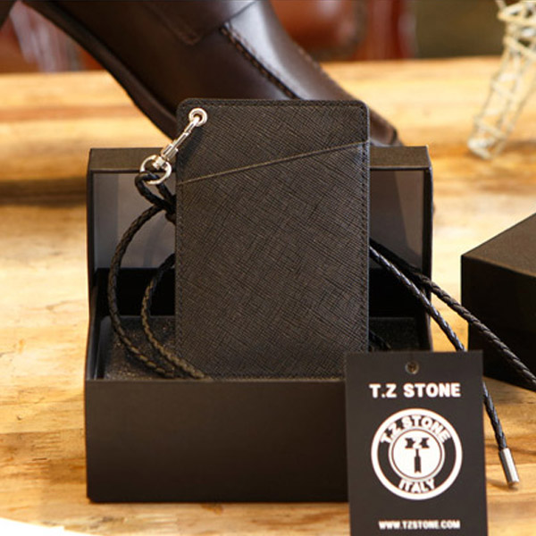 TZ1D222 목걸이형 카드지갑 사피아노 블랙