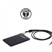 TZ1D222 목걸이형 카드지갑 사피아노 블랙