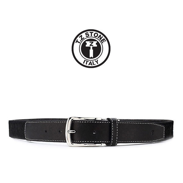 TZ1D112BK 송치 가죽 벨트 블랙