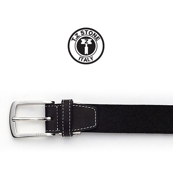 TZ1D112BK 송치 가죽 벨트 블랙