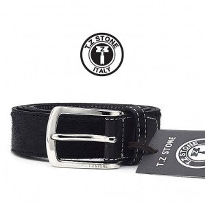 TZ1D112BK 송치 가죽 벨트 블랙