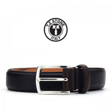 TZ1D115DB 벨트 - 핸드워싱프린팅 다크브라운