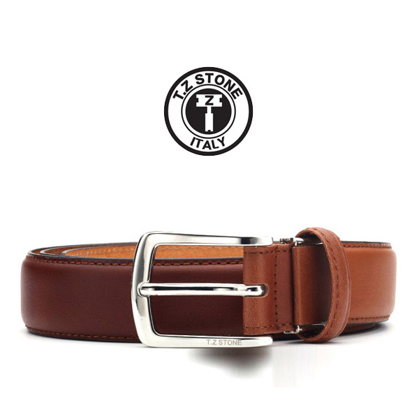 TZ1D115LB 벨트 - 핸드워싱프린팅 라이트브라운