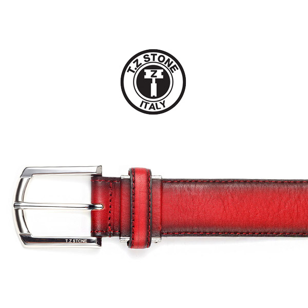 TZ1D117RE 벨트 - 엔틱 그라데이션 레드