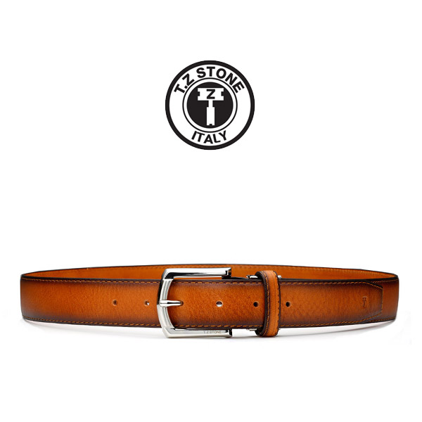 TZ1D117LB 벨트 - 엔틱 그라데이션 연브라운