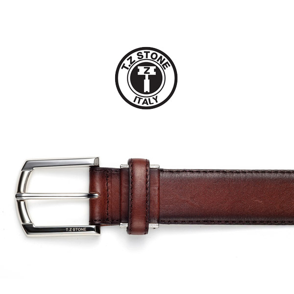 TZ1D117DB 벨트 - 엔틱 그라데이션 다크브라운