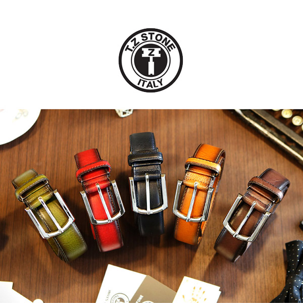 TZ1D117DB 벨트 - 엔틱 그라데이션 다크브라운