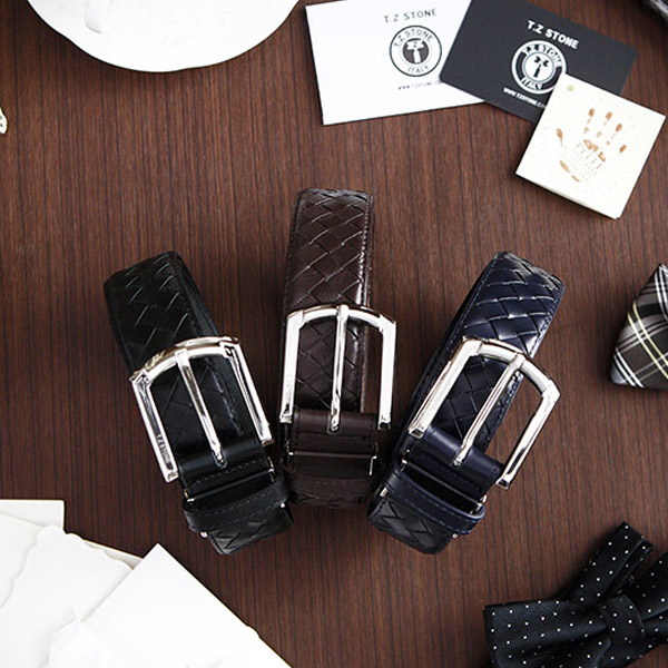 TZ1D119BK 벨트 - 핸드메이드 메쉬 블랙