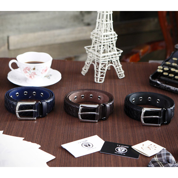 TZ1D119DB 벨트 - 핸드메이드 메쉬 다크브라운