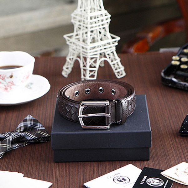 TZ1D119DB 벨트 - 핸드메이드 메쉬 다크브라운