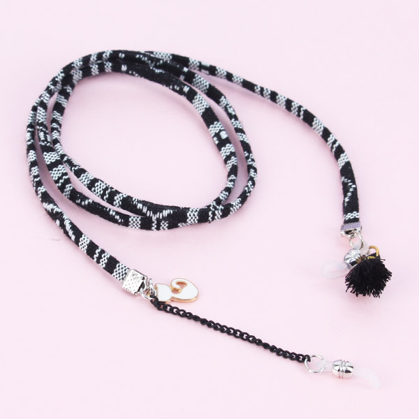 앙꼬선글라스체인 CR502 _ blakc ethnic ribbon