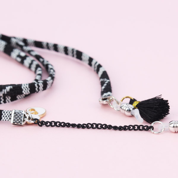 앙꼬선글라스체인 CR502 _ blakc ethnic ribbon
