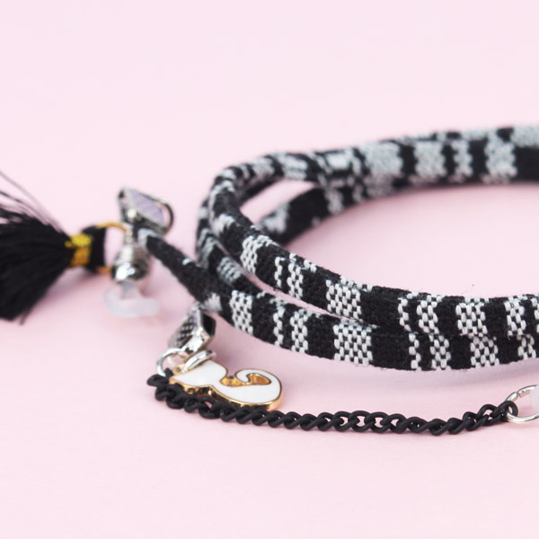 앙꼬선글라스체인 CR502 _ blakc ethnic ribbon