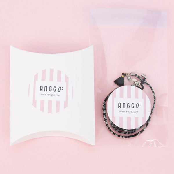 앙꼬선글라스체인 CR502 _ blakc ethnic ribbon