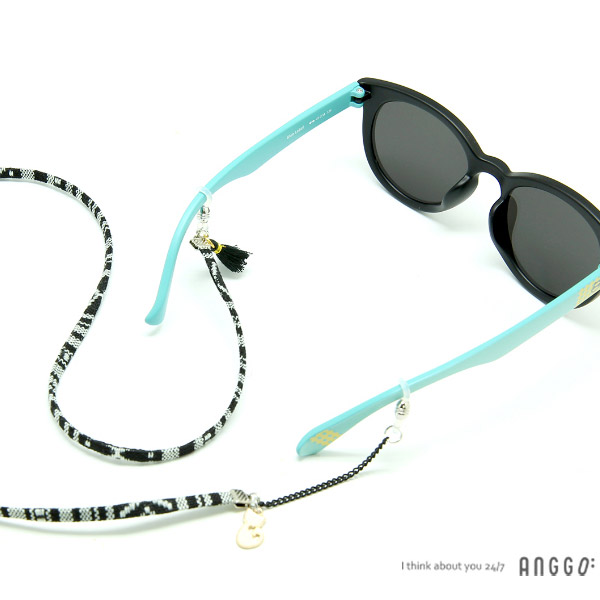 앙꼬선글라스체인 CR502 _ blakc ethnic ribbon