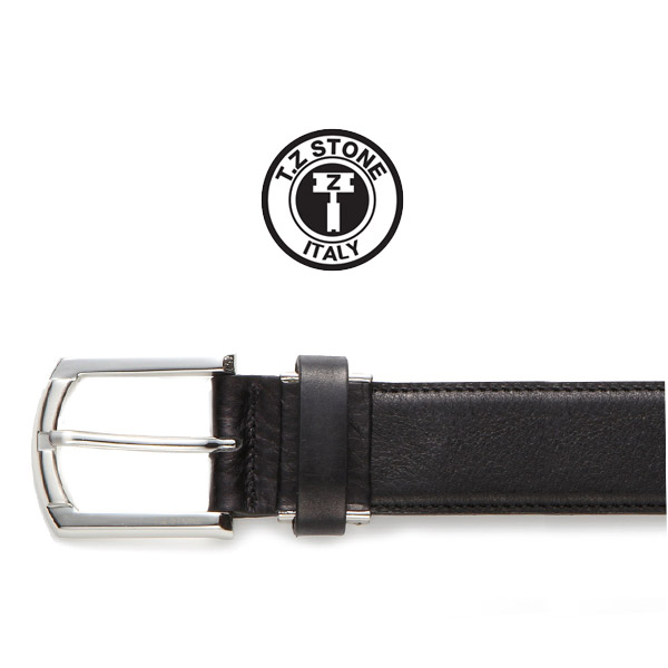 TZ1D105B-BK 벨트 - 프리미엄 이태리카프 블랙