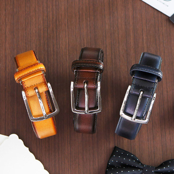 TZ1D121LB 벨트 - 엔틱그라데이션 연브라운