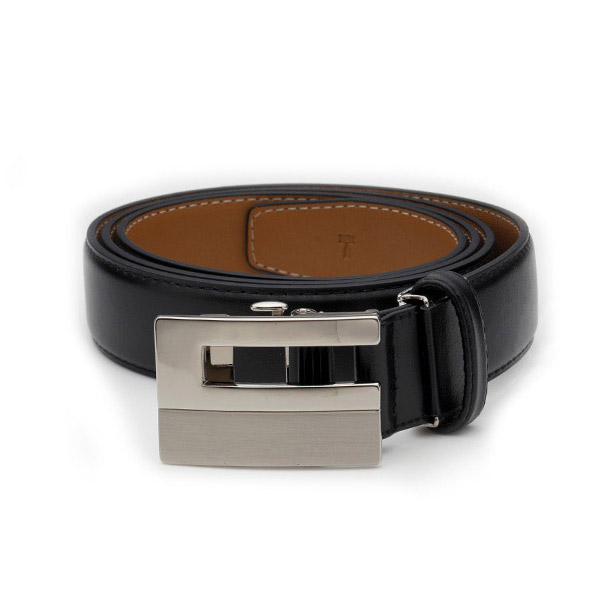 TZ1D302BK 자동 벨트 - 클래식 레더 블랙