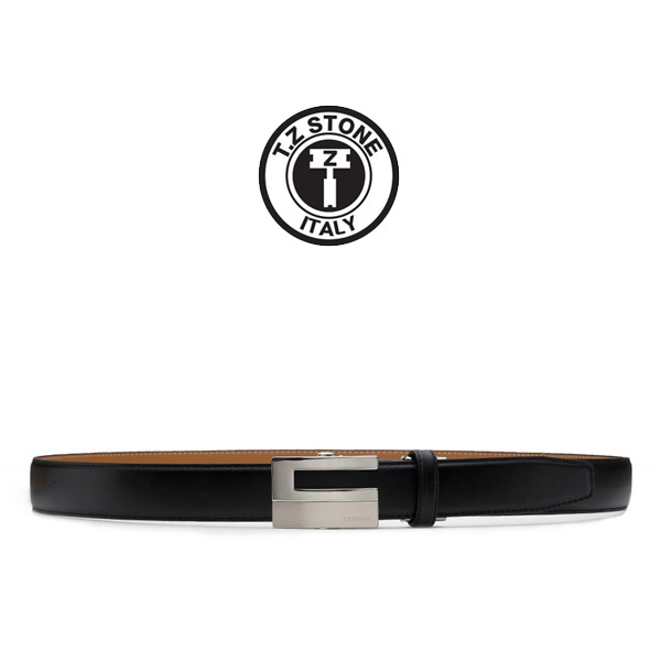 TZ1D302BK 자동 벨트 - 클래식 레더 블랙