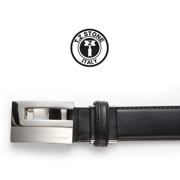 TZ1D302BK 자동 벨트 - 클래식 레더 블랙