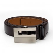 TZ1D302DB 자동 벨트 - 클래식 레더 브라운