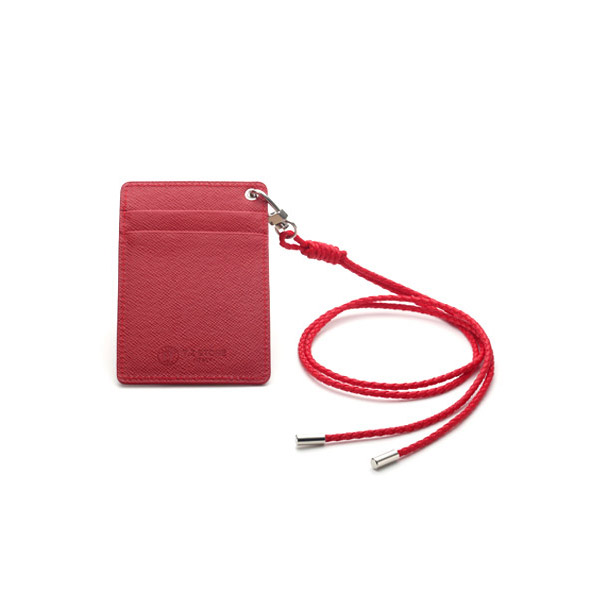 TZ1D223 목걸이형 카드지갑 사피아노 레드