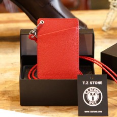 TZ1D223 목걸이형 카드지갑 사피아노 레드
