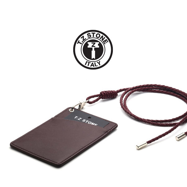 TZ1D227 목걸이형 카드지갑 클래식 와인