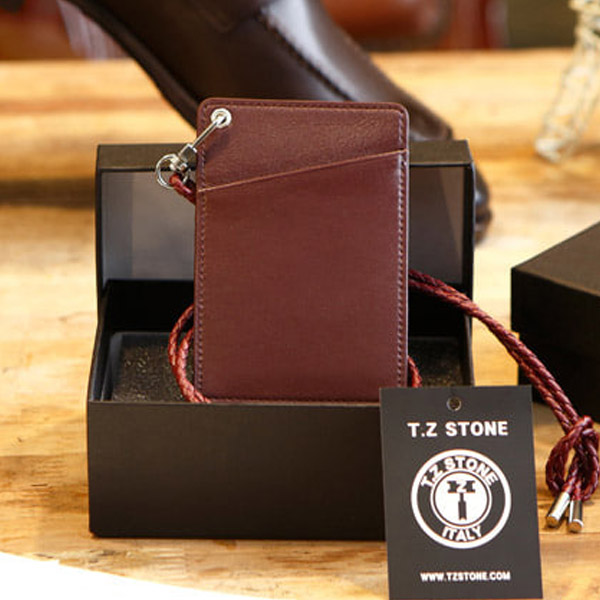 TZ1D227 목걸이형 카드지갑 클래식 와인